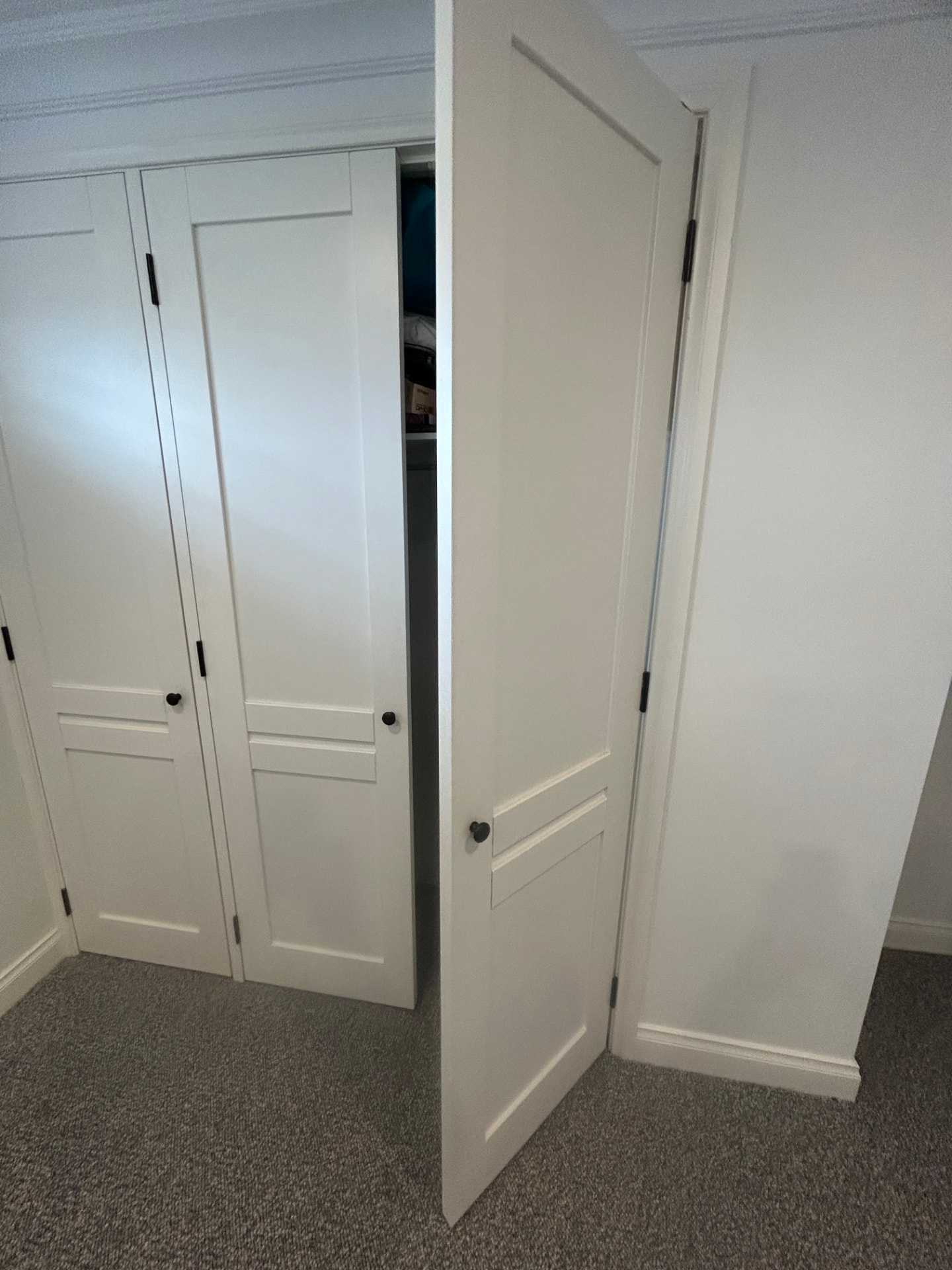 Door opening smoothly after trimming for new carpet height, Seddon