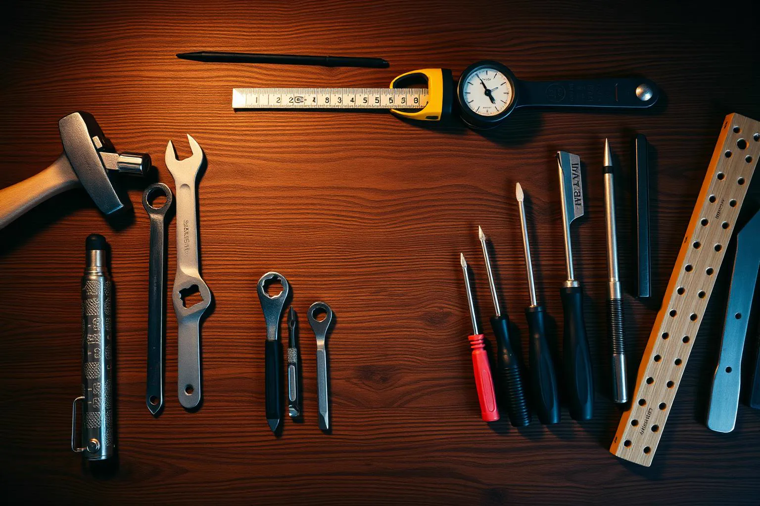Michael's handyman workshop tools laid out, ready for a job in Melbourne's inner west